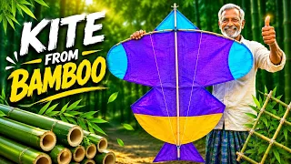 How to Make a Bamboo Kite | Step by Step Full Process. 😱 #amazing 