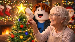 Abuelita Sola en Navidad Conoce a TOCINO de Roblox 🎄😭 | Historia Animada