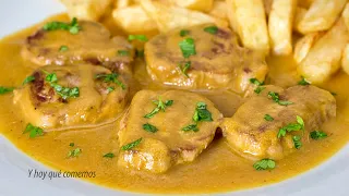 SOLOMILLO de CERDO en salsa tradicional