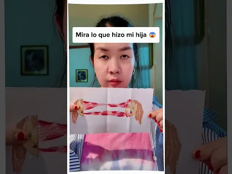 No Creerás Lo Que Dibujó Su Hija 😨 Es Terrorífico 😱 #shorts #shortsvideo