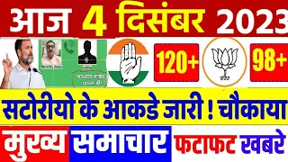 4 December 2023 | latest news,headline in hindi,Top10 News | Rahul | MP election 2023 | #dblive