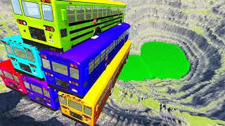Top 10 School Bus Crashes You Can't Survive #2 - BeamNG drive ( bmg )
