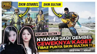 AWALNYA PAKAI SKIN GEMBEL DUA CEWEK CANTIK INI KAGET , TIBA2 BISA PUNYA SKIN SULTAN - PUBG MOBILE
