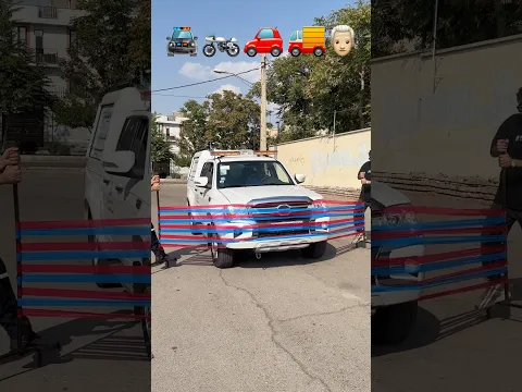 "Battle of the Cars with the Emoji Challenge🚓🚚🚗 #emoji #shorts #challenge #car