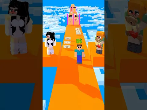 New EPIC MONEY RUN Challenge - Who do you choose? Herobrine vs Sadako vs Alex