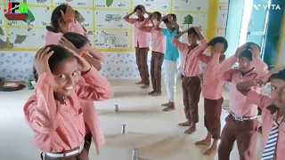 शरीर के अंगों के नाम अंग्रेजी में याद कराने हेतु बाल मनोरंजक गतिविधि। Body parts name activity.
