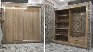 شاهد كيف صنعت خزانة ملابس مكونة من بابين