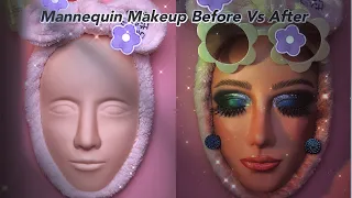 ASMR mannequin makeup, removal and skincare tutorials, everyday routines, step by step. No whisper.
