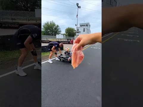 The First Viral Go Kart Cooking Video (Cooking Chicken on my Go Kart) 🐔🏎️ #Shorts