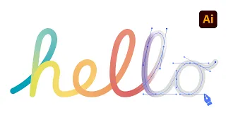 How to CREATE the Apple 'HELLO' Lettering in Adobe Illustrator