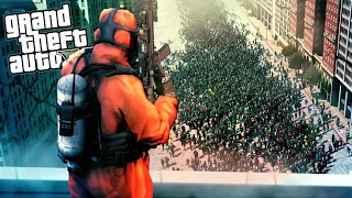 EXTERMINATING A ZOMBIE INFESTED CITY in GTA 5 RP!