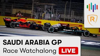 F1 2021 Saudi Arabia GP Live Race Watchalong | Jeddah Corniche Circuit