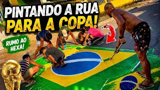 COMEÇAMOS A PINTAR A RUA PRA COPA!