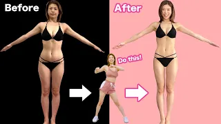 [美しく痩せる] 1日1回を7日間行い、鏡を見てください。キレイにお腹やせダイエット🔥なつきエアロビクス