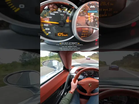 320KM/H run in the Carrera GT 🥵 #autotopnl #porsche #supercars #cars #shorts