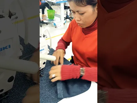 She's sewing Jackets