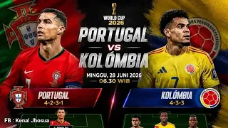 COLOMBIA vs PORTUGAL | FIFA World Cup 2026 | 27 June 2026 | Live SIMULATION PES 2021 Gameplay PES