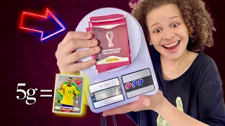 PESANDO PACOTES DE FIGURINHAS DA COPA DO MUNDO QATAR 2022 - Isaac Do Vine
