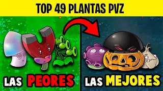 EL MEJOR TOP QUE VERÁS EN TU VIDA - TOP 49 PLANTAS PVZ de la PEOR a la MEJOR
