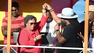 Morgan Heritage make surprise visit to Heroes Day Picnic at Barclays Park (April 29, 2024)