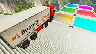 Stair Jumps Down In Colored Swimming Pools #29 - BeamNG drive bmg