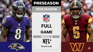 Baltimore Ravens vs Washington Commanders Full Game l 2026 NFL Preseason Week 3