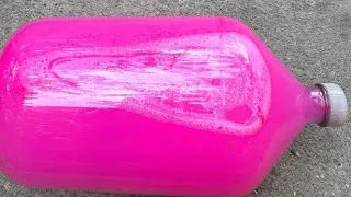 Crushing Big Pink glass on stair⁉️⚠️🔥 #shorts #asmr #crushingtime #satisfying 