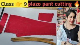 plazo pant cutting very easy method 🔥 plazo pant kaise cutting Karen 👌