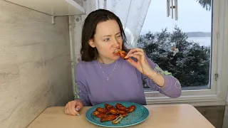 ASMR Eating Sounds Chicken Wings | Mukbang 먹방