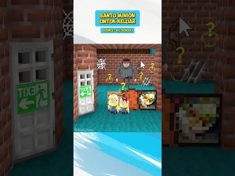 BANTU MINION UNTUK KELUAR GUYS #skibiditoilet #shorts #dubbing #digitalcircus #minecraft