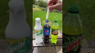 Coca Cola, Fanta, Sprite und Mentos |Experiment #Shorts