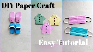 DIY Origami miniature paper craft Ideas |Easy Tutorial video step by step| How to make a paper craft
