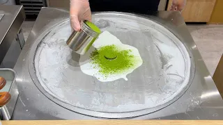【ロールアイス職人】簡単そうだけど激ムズなロールアイス作りに密着【ASMR】