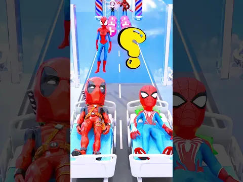 Heal Run Red Spidey vs Deadpool Funny Epic Challenge! #gta