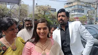 Balagam Movie Team Priyadarshi,Kavya Kalyanram at Orafo Jewels Shop opening | Balagam Movie
