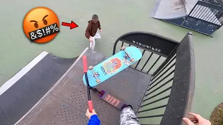ANGRY SKATER KIDS TRY TO FIGHT ME!
