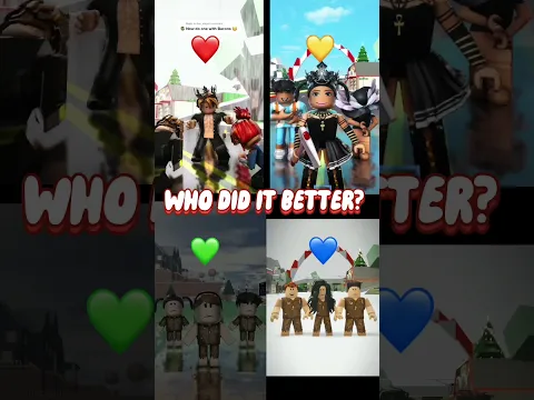 WHO DID IT BETTER? 😳 #roblox