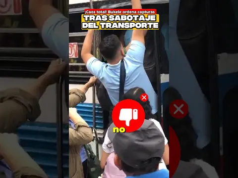 Bukele captura a empresarios del transportaje por sabotaje al pueblo salvadoreño.