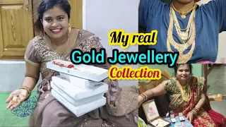 My Real Gold Jewellery Collection || କେମିତି ଲାଗୁଛି ସବୁ Jwellery 😍#odiavlog