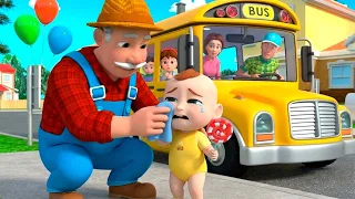 Don't Cry, Baby! Wheels on the Bus Adventure | Newborn Baby Song