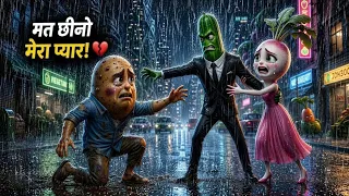 😭 अमीर मूली को गरीब आलू से हो गया प्यार! लेकिन उसके करोड़पति पिता ने जो किया... 💔 | Emotional Story