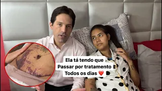 TIVE UMA COMPLICAÇÃO NO PÓS CIRÚRGICO + fiz drenagem pela primeira vez! | Loving Couple