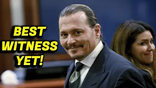 Johnny Depp Can't Stop Laughing Along With HILARIOUS Witness In Amber Heard Trial