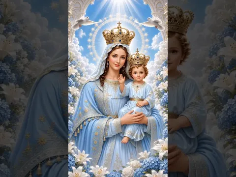 👑 Mary, Queen of Heaven & Baby Jesus | A Mother’s Love ✨🙏