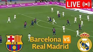 🔴EN DIRECT : Barcelone Contre Real Madrid Finale de la Supercoupe d'Espagne Simulation eFootball PES