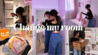 Change My Room With Me 🫧🌸 | TEMU Haul & Aelfric Eden Haul 👗💕✨