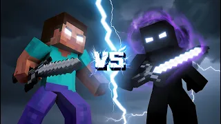 Herobrine Vs Null in Minecraft