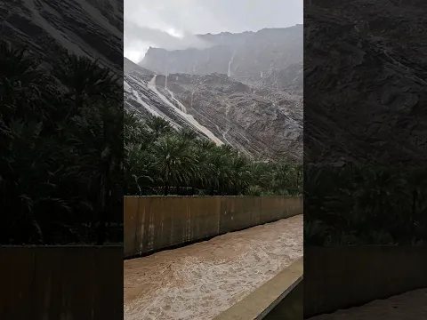 السيول الهادره والشلالات المنحدره من أعالي جبال وادي السحتن