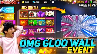 I Got 10+ Gloo Wall Skins From New Event || Wasting 10000 Diamonds 💎 In My Account - Free Fire