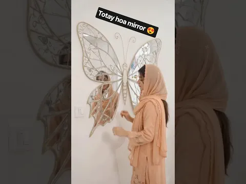 totay hoe mirror say bnaya beautiful decor 😍#diy #shorrts #viral